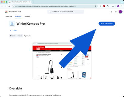 Extensie toevoegen aan Chrome
